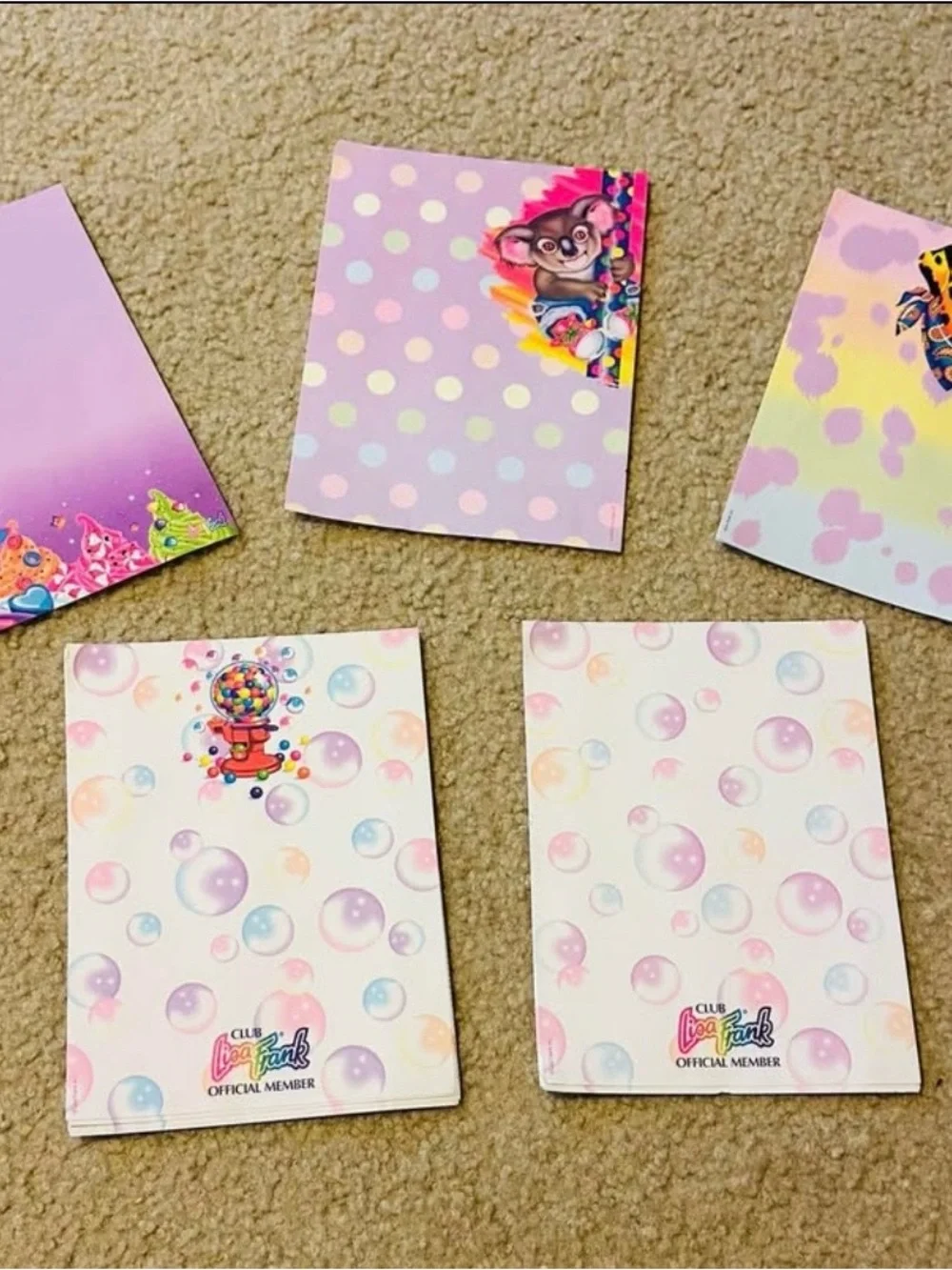 Lisa Frank Vintage Stationery Sets